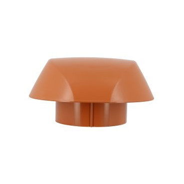 Chapeau de ventilation simple Atemax diamètre Ø 125mm couleur Rouge Terracotta Nicoll | VVS12T