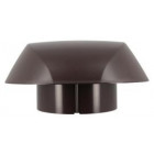 Image du produit : Chapeau de ventilation simple Atemax diamètre Ø 160mm couleur Marron Nicoll | VVS16M