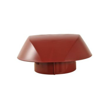 Chapeau de ventilation simple Atemax diamètre Ø 160mm couleur Rouge Nicoll | VVS16R