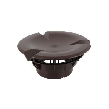 Chapeau aéraulique simple Atemax diamètre Ø 160mm couleur Marron Nicoll | VXS16M