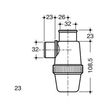 Siphon de lavabo PVC-C Nicoll | YFC