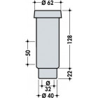 Image du produit : Entonnoir siphonné Gamme blanche diamètre Ø 32mm x 40mm Nicoll | YGSF1