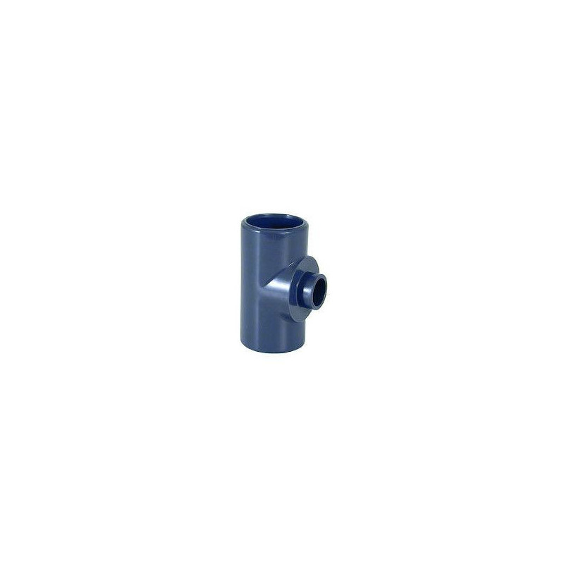 Té PVC pression 05 04 - 63 mm - 40 mm CEPEX | 01825