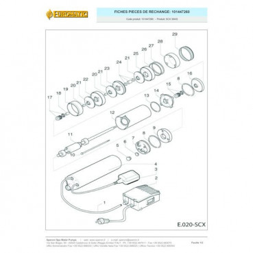 Pompe de puits SCMX 3/7S turbines inox monophasée SPERONI | 101447690