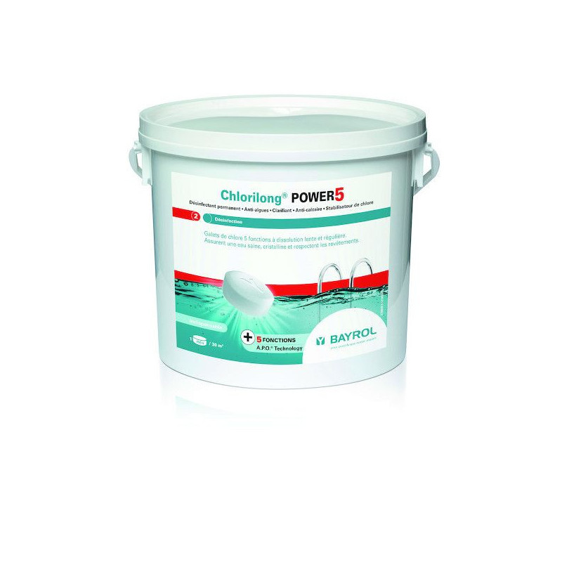 Chlorilong Power 5 multi-actions 250 g - 5 kg BAYROL | 2199257