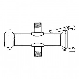 Croix type Spherique mâle 80 / 2 sorties filetées 1"1/2 GIVAL | 26DD080X1P1/2RS