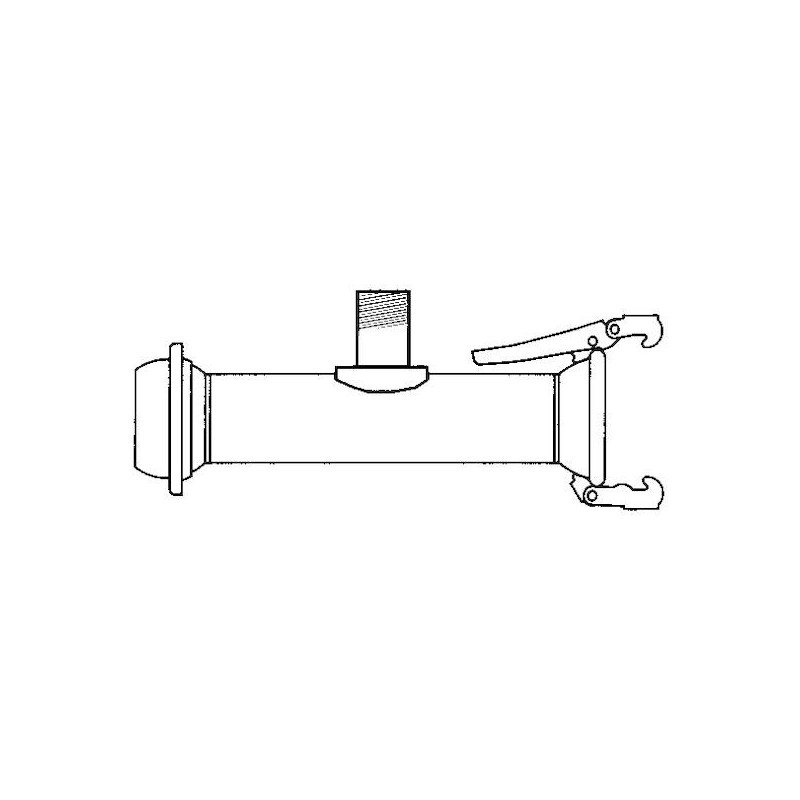 Dérivation Te Spherique M/F/F - 100 / fileté 1"1/2 GIVAL | 26DE100X1P1/2RS