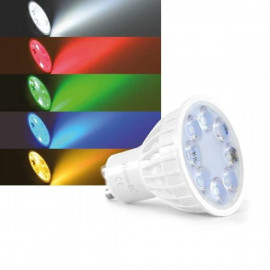 Lampe LED RGB+W 230V GU10...