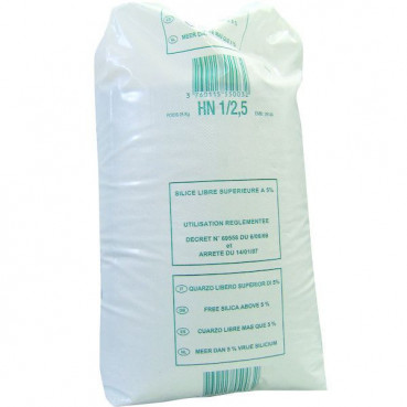 Sable de filtration 0.6 - 1.6 mm - 25 kg SIBELCO | HN 0,6/1,6