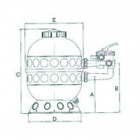 Image du produit : Filtre à sable piscine PRO SERIE HI SIDE 6 m³/h HAYWARD | S160SIETL