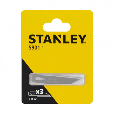 Lame de scalpel droite 5901 - conditionnement 3 lames Stanley | 0-11-221