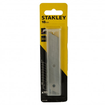 Lames de cutters 18mm - distributeur 10 lames Stanley | 0-11-301