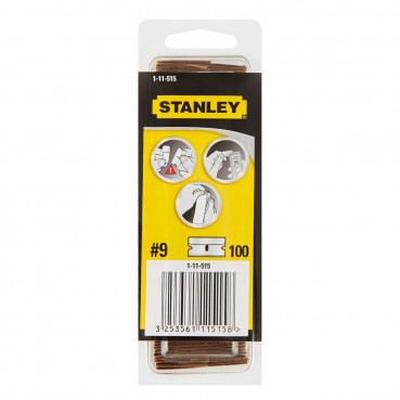 Lames de gratte - vitres metal - boite 100 lames - longueur 110 mm Stanley | 1-11-515