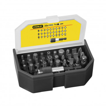 Coffret d'embouts de vissage 1/4" 25mm - jeu de 31 pièces - gamme professionnelle Stanley | 1-13-903