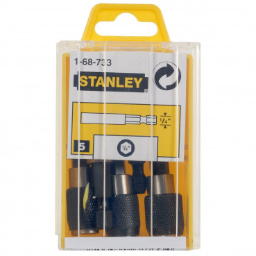 Porte - embouts éjection rapide - 5 pièces Stanley | 1-68-733