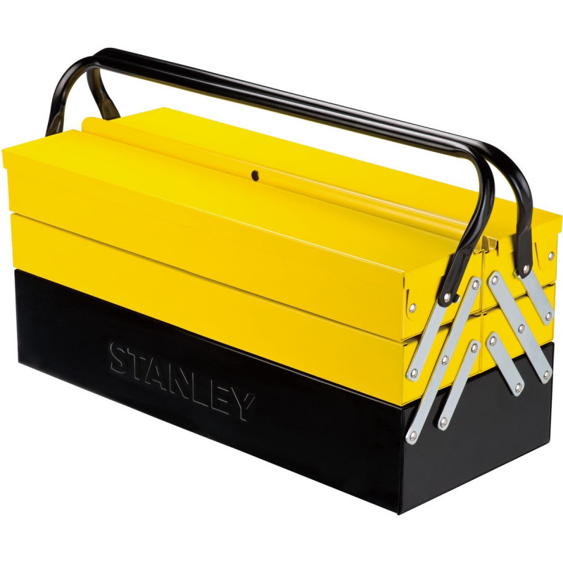 Boite caisse à outils vide Stanley metal - largeur 20.8 cm - Hauteur 45 cm - longueur 20.8 cm | 1-94-738