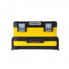 Image du produit : Boite caisse à outils vide Stanley à tiroir bimatiere jaune 51cm - largeur 335 mm - Hauteur 280 mm - longueur 545 mm | 1-95-829