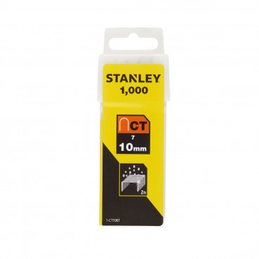 Agrafes cavaliers 10mm type 7 - boite de 1000 pièces Stanley | 1-CT106T