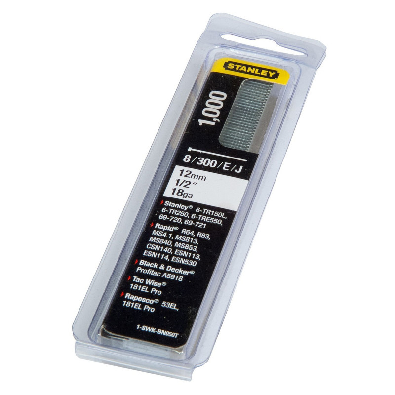 Clous 12mm - boite de 1000 pièces Stanley | 1-SWK-BN050T