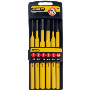 Chasse - goupilles jeu de 6 pieces Stanley | 4-18-226