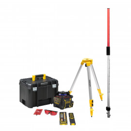 Niveau laser rotatif de chantier Pack laser Stanley complet rl600 litres (li - ion) | FMHT77224-1