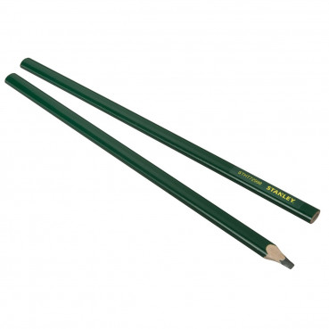 Crayon de macon 30cm corps vert - conditionnement 2 pièces Stanley | STHT0-72998