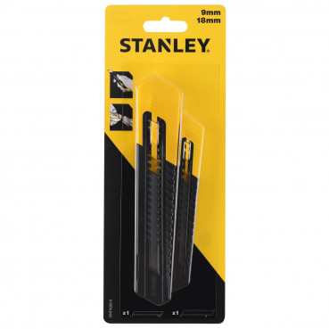 Lot de 2 cutters 9 et 18mm sm Stanley | STHT10202-0