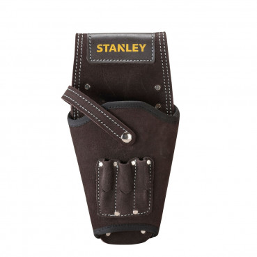 Porte outils holster pour ranger une visseuse dévisseuse cuir - largeur 6 cm - Hauteur 32 cm - longueur 16 cm Stanley | STST1-80118