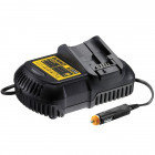 Image du produit : Chargeur universel allume cigare 10.8Volts 14.4Volts 18 Volts - batteries Dewalt de 1.3Ah à 5Ah li-ion | DCB119-XJ