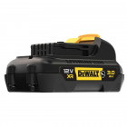 Image du produit : Batterie Dewalt renforcée - XR - sans fil - 12 Volts - 3Ah li-ion | DCB124G-XJ