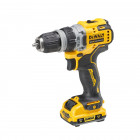 Image du produit : Perceuse visseuse Dewalt à têtes multiples - XR - sans fil - 12 Volts - 3Ah li-ion brushless | DCD703L2T-QW