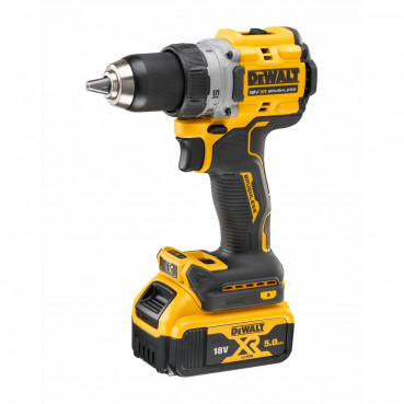 Perceuse visseuse Dewalt compacte - XR - sans fil - 18 Volts - 5Ah li-ion brushless | DCD800P2T-QW