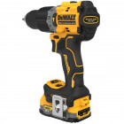 Image du produit : Perceuse visseuse Dewalt percussion compacte - XR - sans fil - 18 Volts - 1,7Ah li-ion brushless - powerstack | DCD805E2T-QW