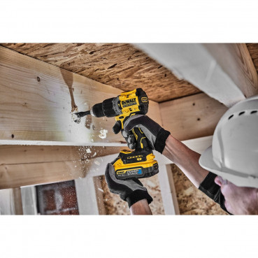 Perceuse visseuse Dewalt percussion compacte - XR - sans fil - 18 Volts - 5Ah li-ion brushless powerstack | DCD805H2T-QW