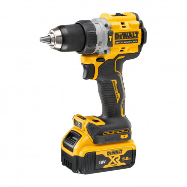 Perceuse visseuse Dewalt percussion compacte - XR - sans fil - 18 Volts - 5Ah li-ion brushless | DCD805P2T-QW