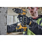 Image du produit : Perceuse visseuse Dewalt percussion compacte - XR - sans fil - 18 Volts - 5Ah li-ion brushless | DCD805P2T-QW