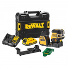 Image du produit : Niveau laser en croix Dewalt + 2 points - XR - sans fil - 12 Volts - 18 Volts - faisceau vert - 1 batterie 18 Volts - 2Ah | DCE822D1G18-QW