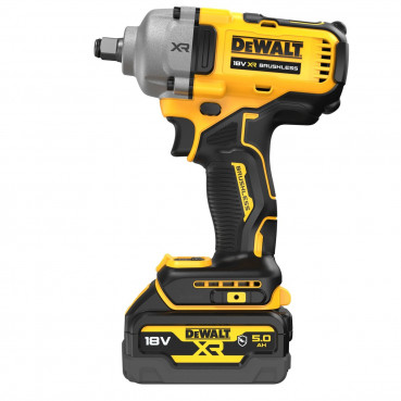 Boulonneuse à chocs Dewalt compacte 1/2" - XR - sans fil - 18 Volts - 5Ah li-ion brushless jonc de sécurité | DCF891P2G-QW