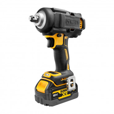 Boulonneuse à chocs Dewalt compacte 1/2" - XR - sans fil - 18 Volts - 5Ah li-ion brushless jonc de sécurité | DCF891P2G-QW