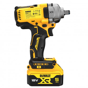 Boulonneuse à chocs Dewalt compacte 1/2" - XR - sans fil - 18 Volts - 5Ah li-ion brushless jonc de sécurité | DCF891P2T-QW