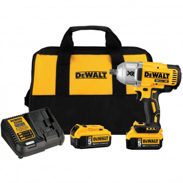 Boulonneuse à chocs Dewalt - XR - sans fil - 18 Volts - 5Ah li-ion - 3 vitesses - 2 batteries Dewalt | DCF899P2-QW