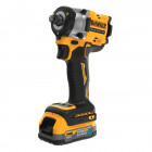 Image du produit : Boulonneuse à chocs Dewalt 1/2" - XR - sans fil - 18 Volts - 1,7Ah li-ion brushless - jonc de sécurité - powerstack | DCF921E2T-QW