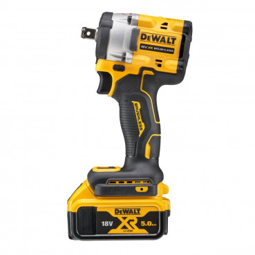 Boulonneuse à chocs Dewalt 1/2" - XR - sans fil - 18 Volts - 5Ah li-ion brushless - jonc de sécurité | DCF921P2T-QW