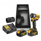 Image du produit : Boulonneuse à chocs Dewalt 3/8" - XR - sans fil - 18 Volts - 5Ah li-ion brushless | DCF923P2G-QW