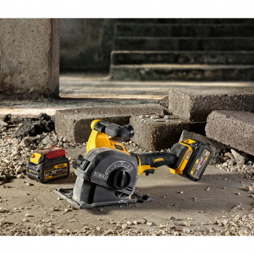 Rainureuse à béton Dewalt - XR - sans fil - Flexvolt 54 Volts - 2 x 2Ah li-ion brushless | DCG200T2-QW