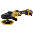 Image du produit : Polisseuse rotative Dewalt - XR - sans fil - 18 Volts - 5Ah li-ion brushless - diamètre 180mm | DCM849P2-QW