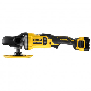 Polisseuse rotative Dewalt - XR - sans fil - 18 Volts - 5Ah li-ion brushless - diamètre 180mm | DCM849P2-QW