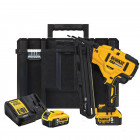 Image du produit : Cloueur de finition Dewalt 15Ga - XR - sans fil - 18 Volts - 5Ah li-ion brushless - 2 batteries Dewalt - coffret T-stak | DCN650P2-QW