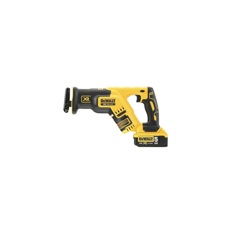 Scie sabre Dewalt compact - XR - sans fil - 18 Volts - 5Ah li-ion brushless - 2 batteries Dewalt - coffret TSTAK | DCS367P2-QW