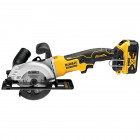 Image du produit : Scie circulaire Dewalt - XR - sans fil - 18 Volts - 5Ah li-ion brushless 115mm | DCS571P2-QW